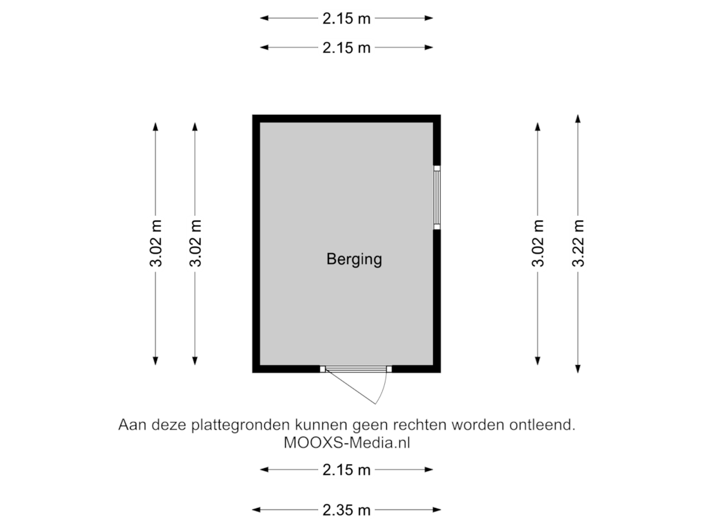 Bekijk plattegrond van Berging van Maasdijk 19