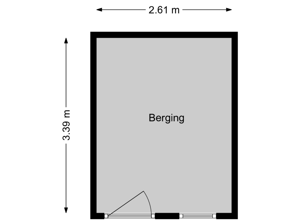 Bekijk plattegrond van Berging van Jan Prinsstraat 84