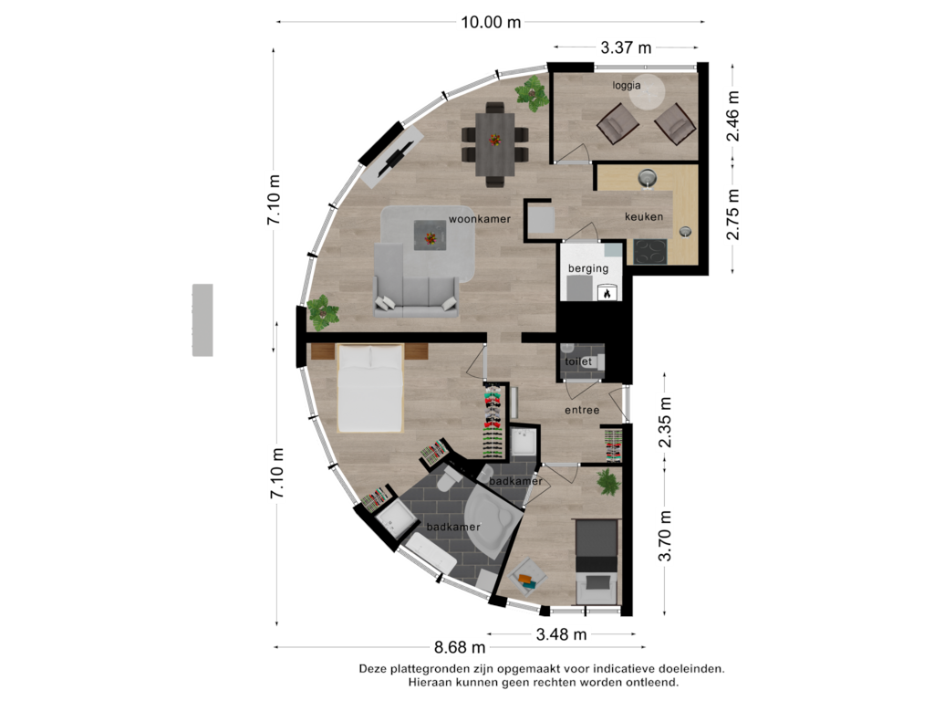 Bekijk plattegrond van Appartement van Boulevard Bankert 870