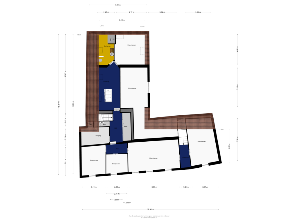 View floorplan of Eerste Verdieping of Grotestraat 17