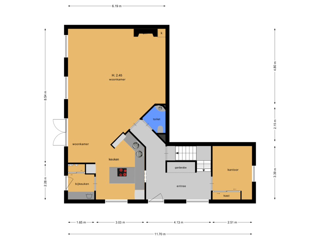 Bekijk plattegrond van BG van Vissersstraat 31