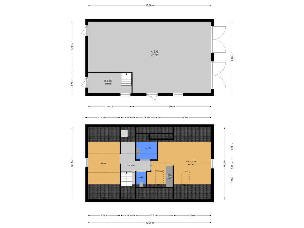 Bekijk plattegrond van Bijgebouw van Vissersstraat 31