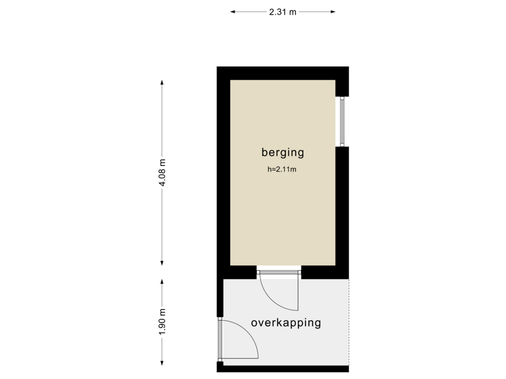 Bekijk plattegrond van SCHUUR van Lange Akker 75