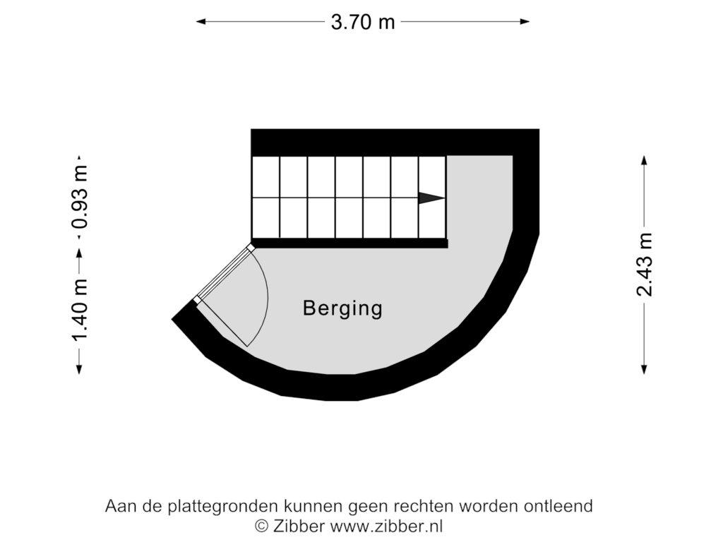 View floorplan of Berging of Augustinessenborch 22