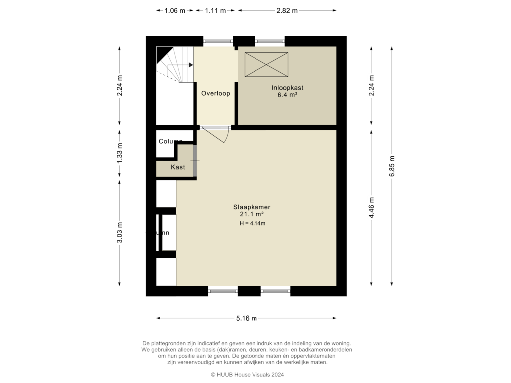 View floorplan of Tweede verdieping of Heidetuin 131