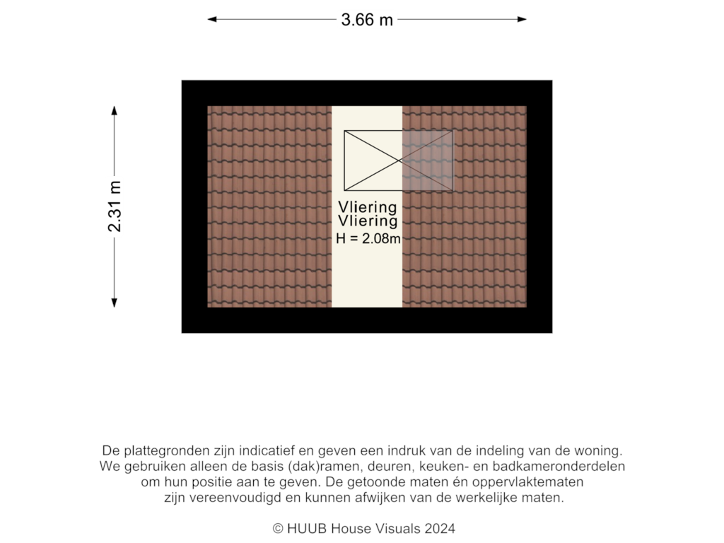 View floorplan of Vliering of Heidetuin 131