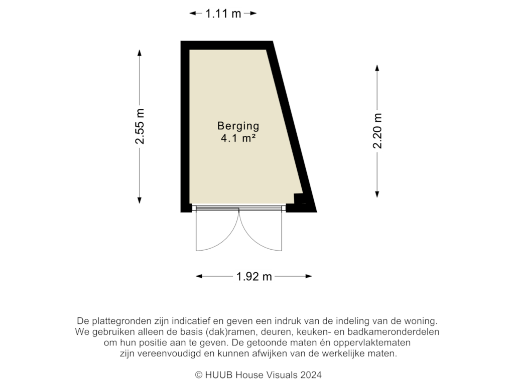 View floorplan of Berging of Heidetuin 131