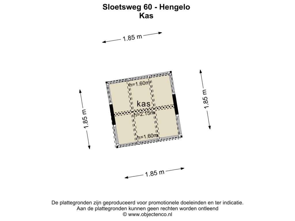 View floorplan of KAS of Sloetsweg 60