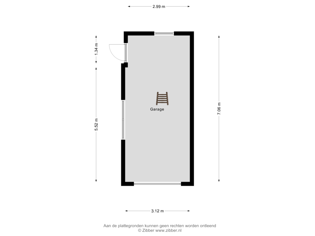 Bekijk plattegrond van Garage van Zutphenseweg 98