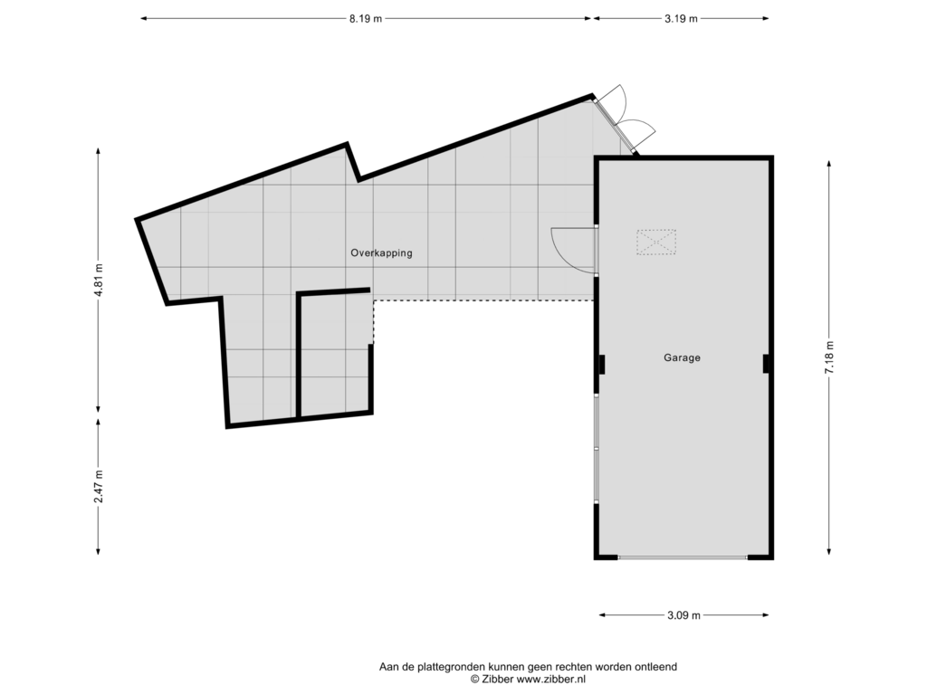 Bekijk plattegrond van Garage van Zutphenseweg 98