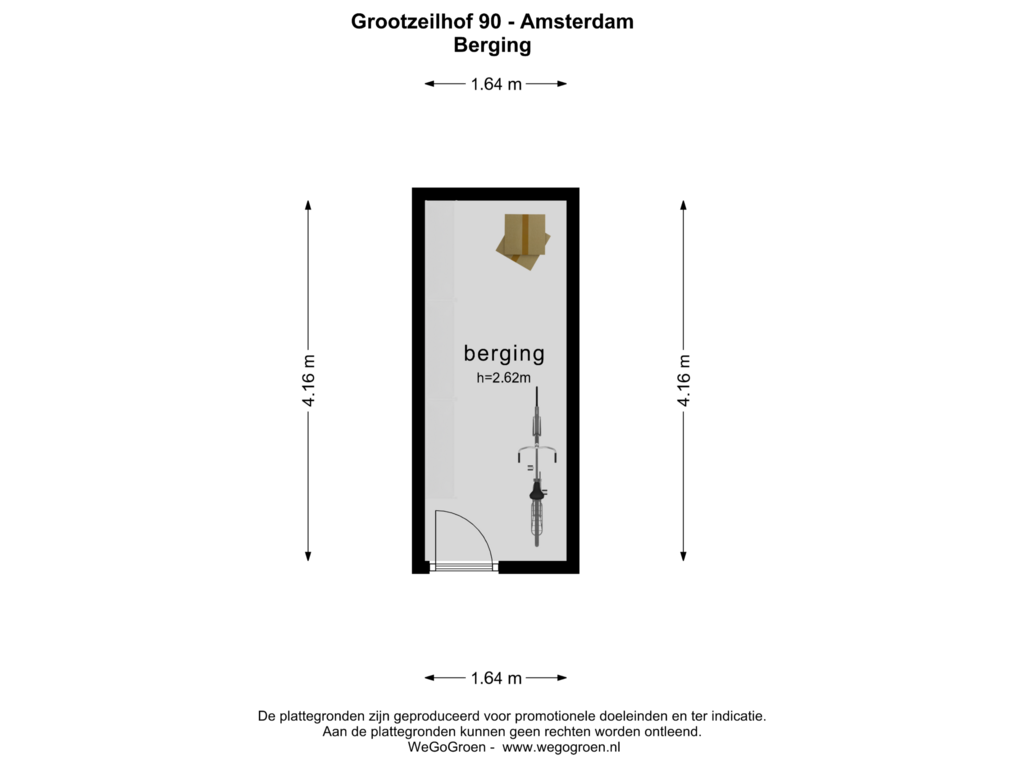 View floorplan of Berging of Grootzeilhof 90