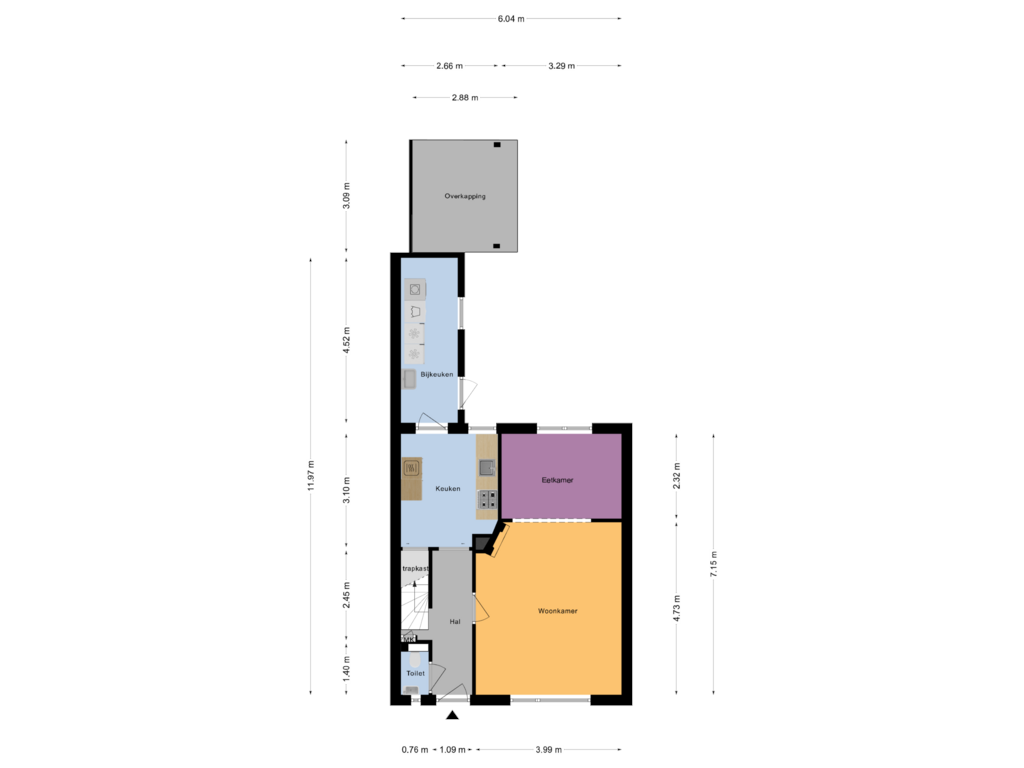 View floorplan of Begane Grond of Nieuwstraat 22