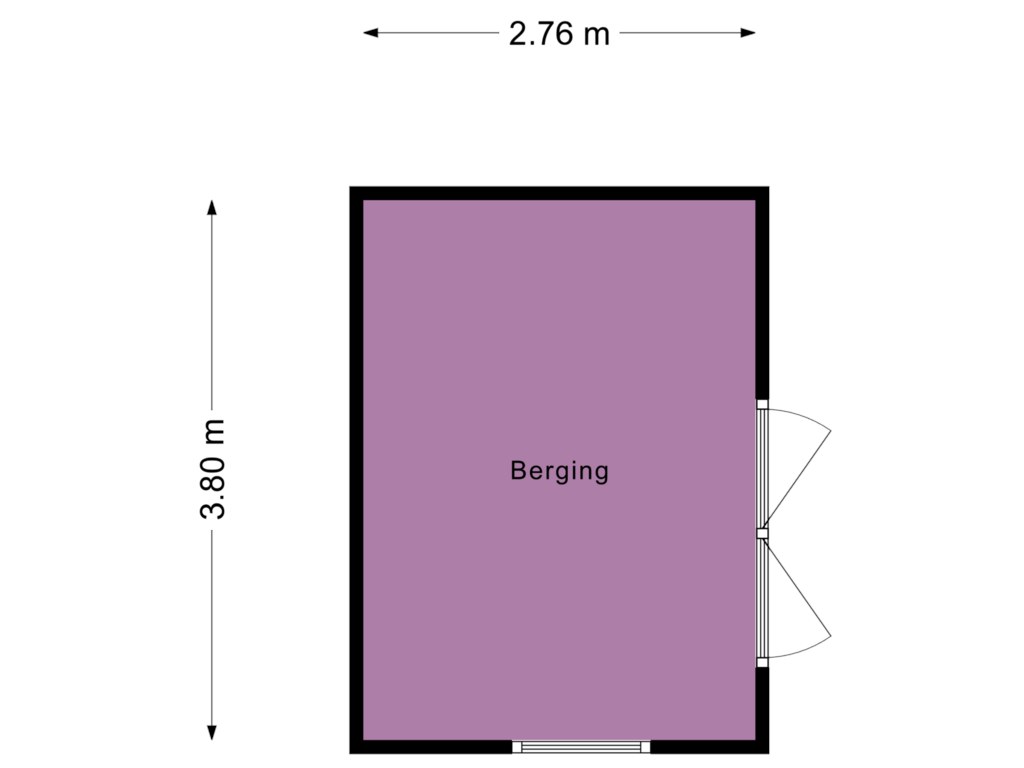 View floorplan of Berging of Nieuwstraat 22