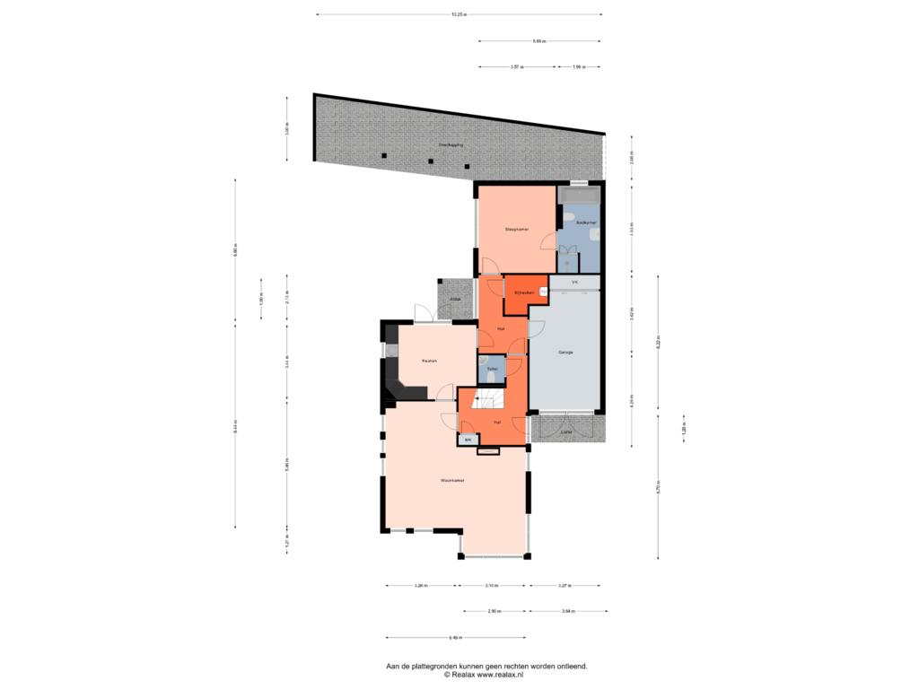 Bekijk plattegrond van Begane grond van Heuvellaan 2