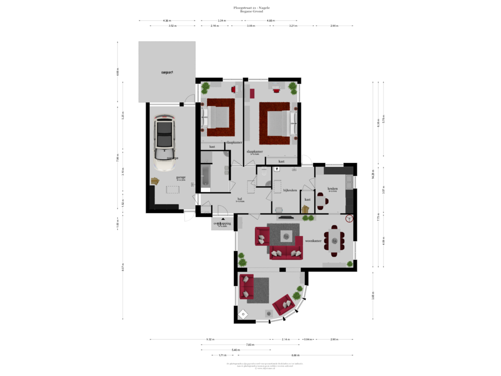 View floorplan of BEGANE GROND of Ploegstraat 21