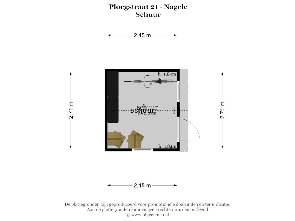 View floorplan of SCHUUR of Ploegstraat 21