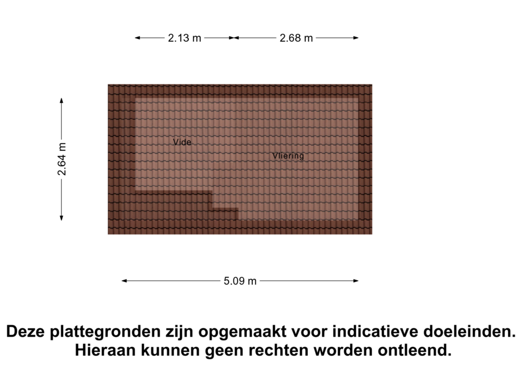 View floorplan of Vliering of Hondsdraf 166