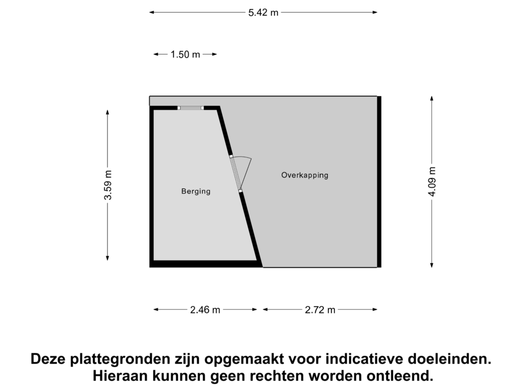 View floorplan of Berging of Hondsdraf 166