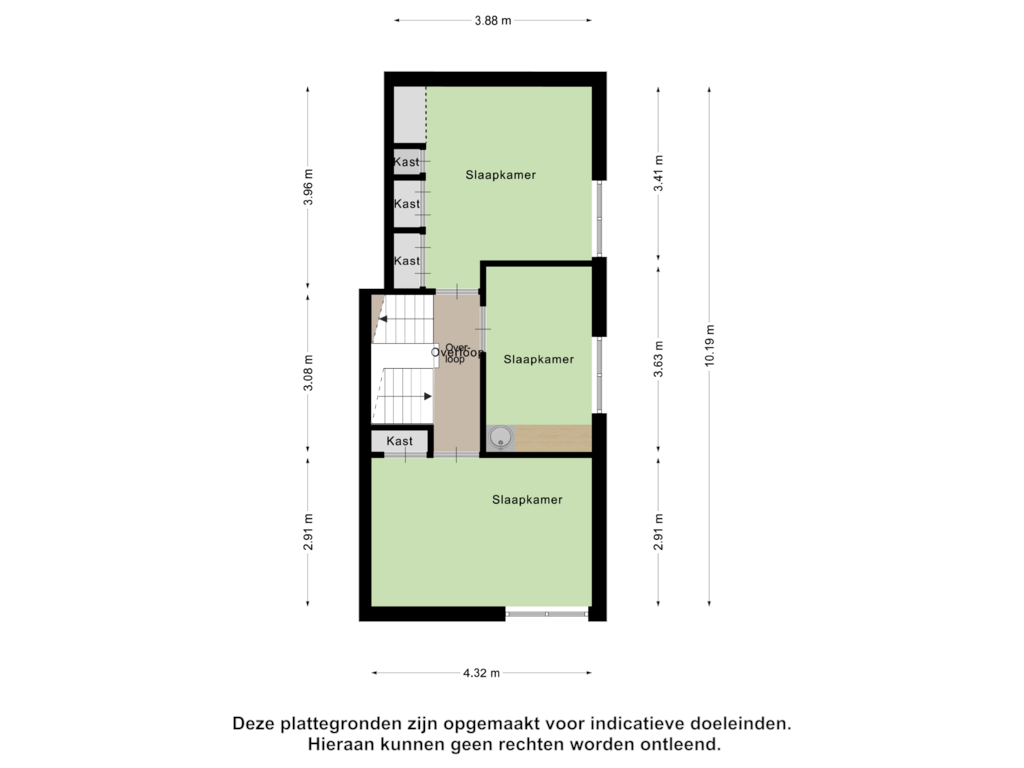 Bekijk plattegrond van Eerste Verdieping van Lindenstraat 36