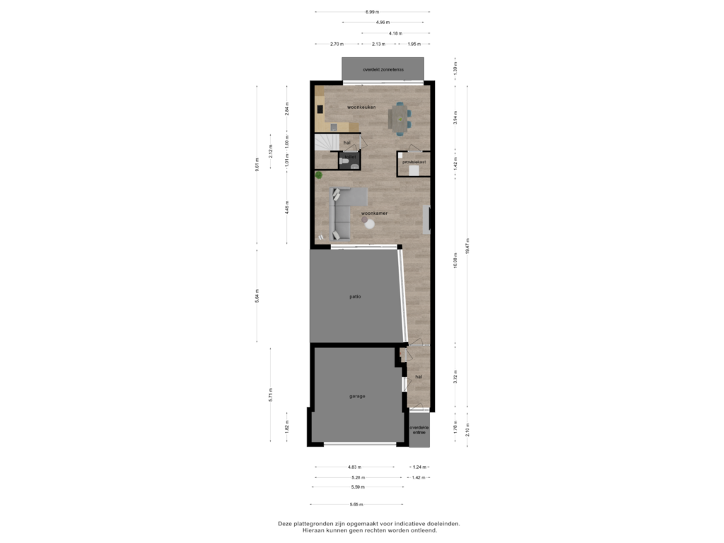 View floorplan of Begane grond of Bosfazant 133