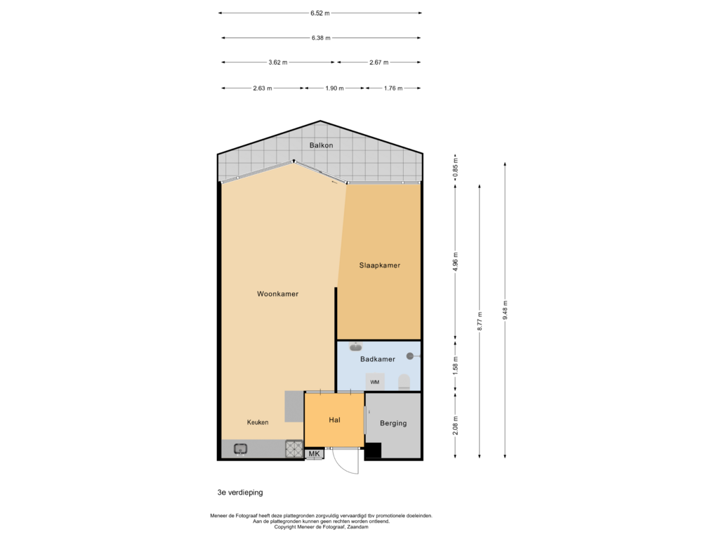 Bekijk plattegrond van 3e verdieping van Beneluxlaan 333