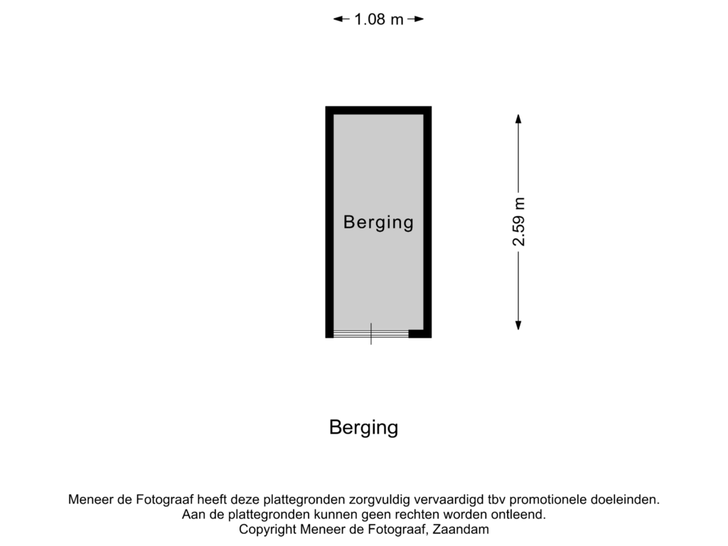 Bekijk plattegrond van Berging van Beneluxlaan 333