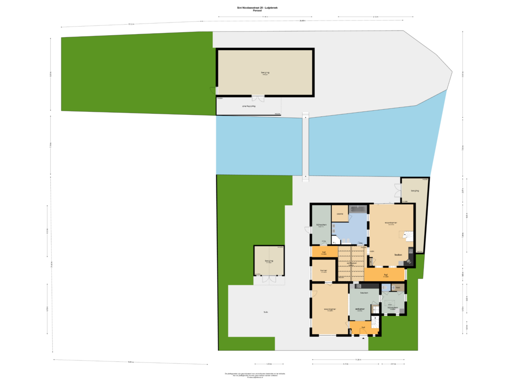 View floorplan of PERCEEL of Sint Nicolaasstraat 28