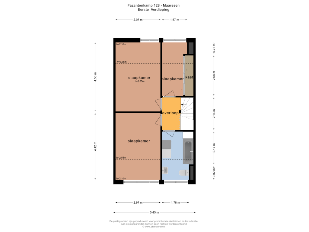 Bekijk plattegrond van EERSTE VERDIEPING van Fazantenkamp 128