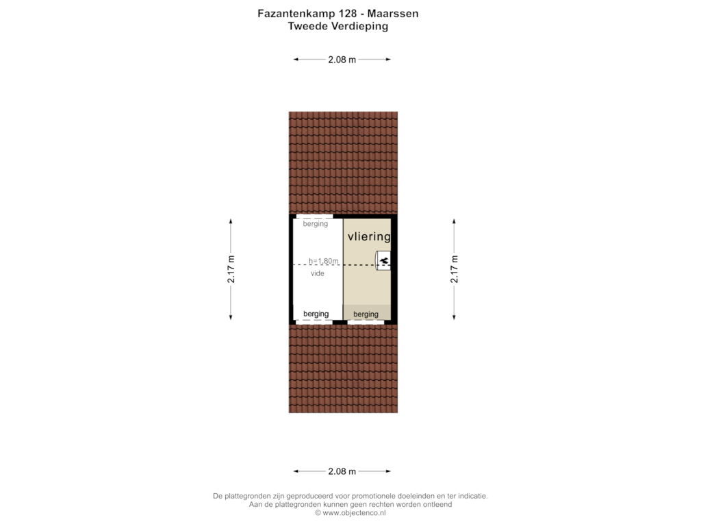 Bekijk plattegrond van TWEEDE VERDIEPING van Fazantenkamp 128