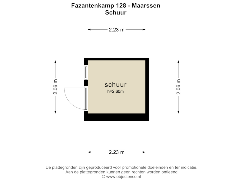 Bekijk plattegrond van SCHUUR van Fazantenkamp 128