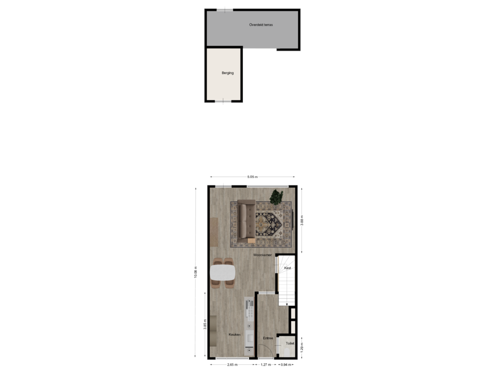 View floorplan of Begane grond of Marne 16