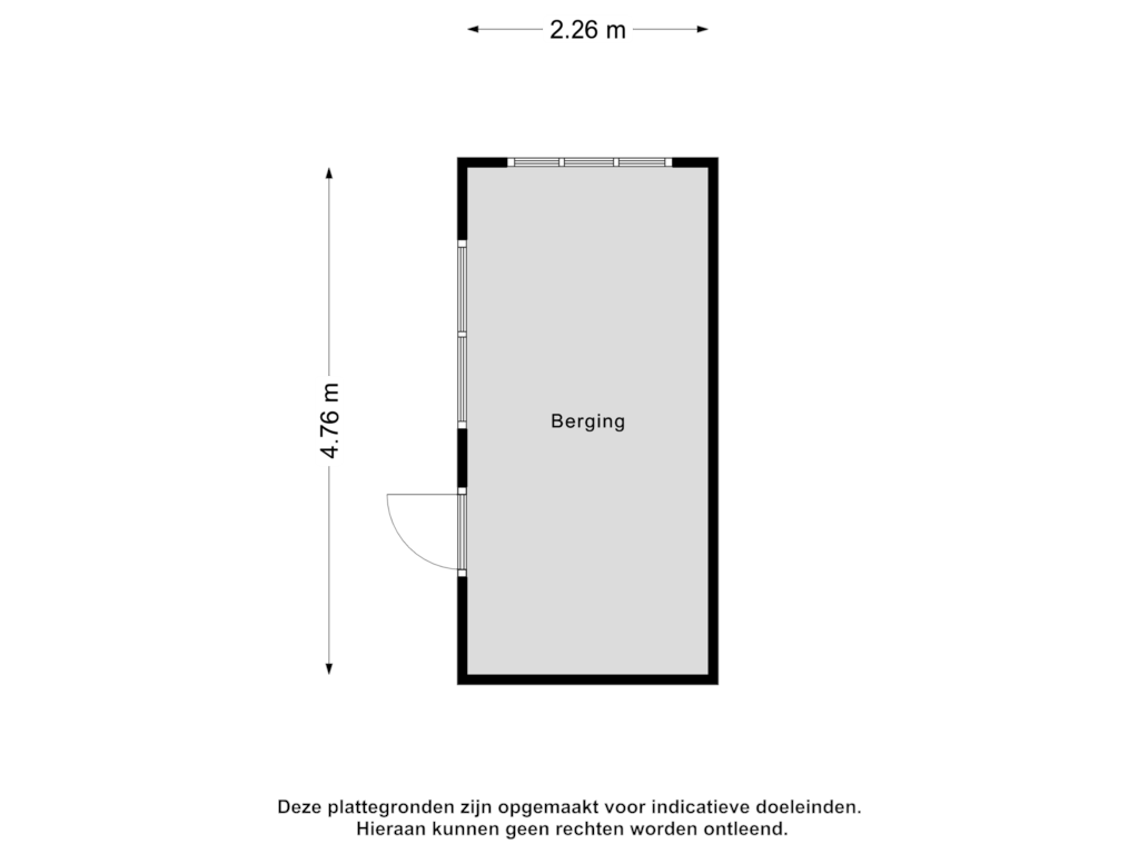 Bekijk plattegrond van Berging van Stationsweg 67