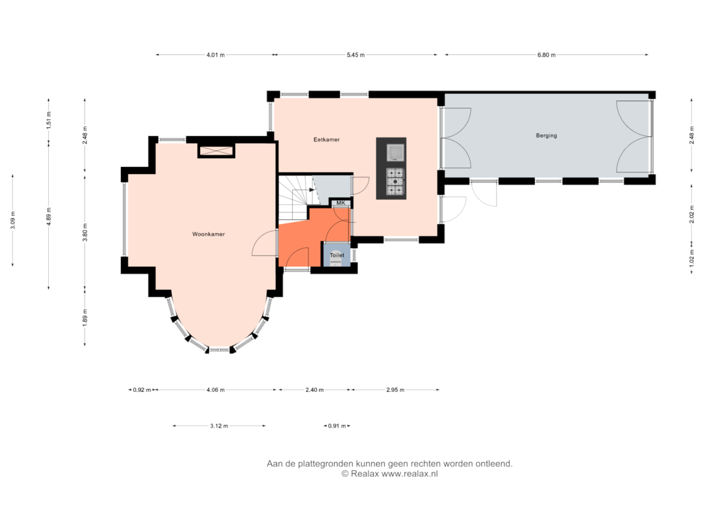 Bekijk plattegrond van Begane grond van Woltersweg 2