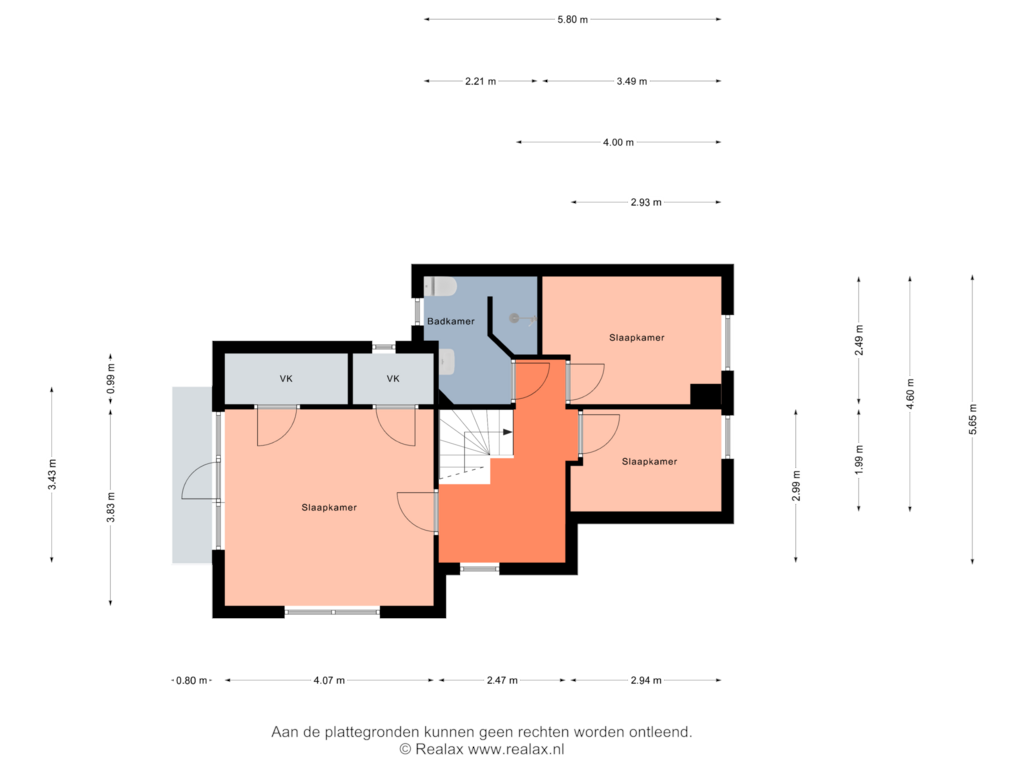 Bekijk plattegrond van Verdieping van Woltersweg 2