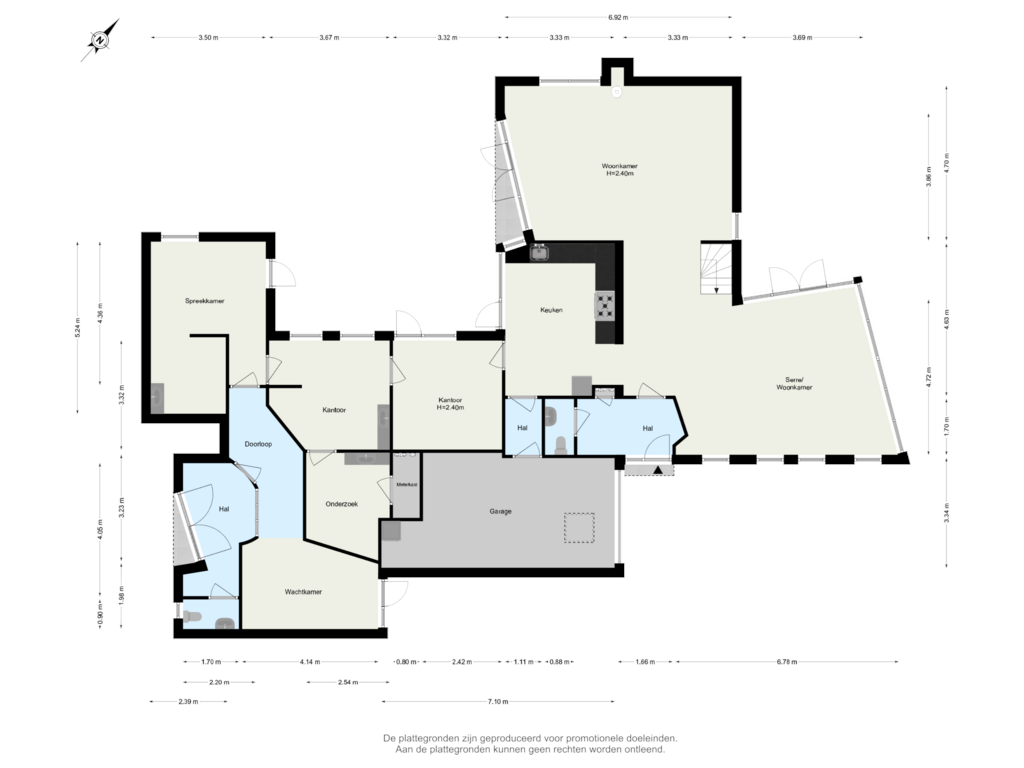 Bekijk plattegrond van Begane Grond van Lijsterlaan 2-B