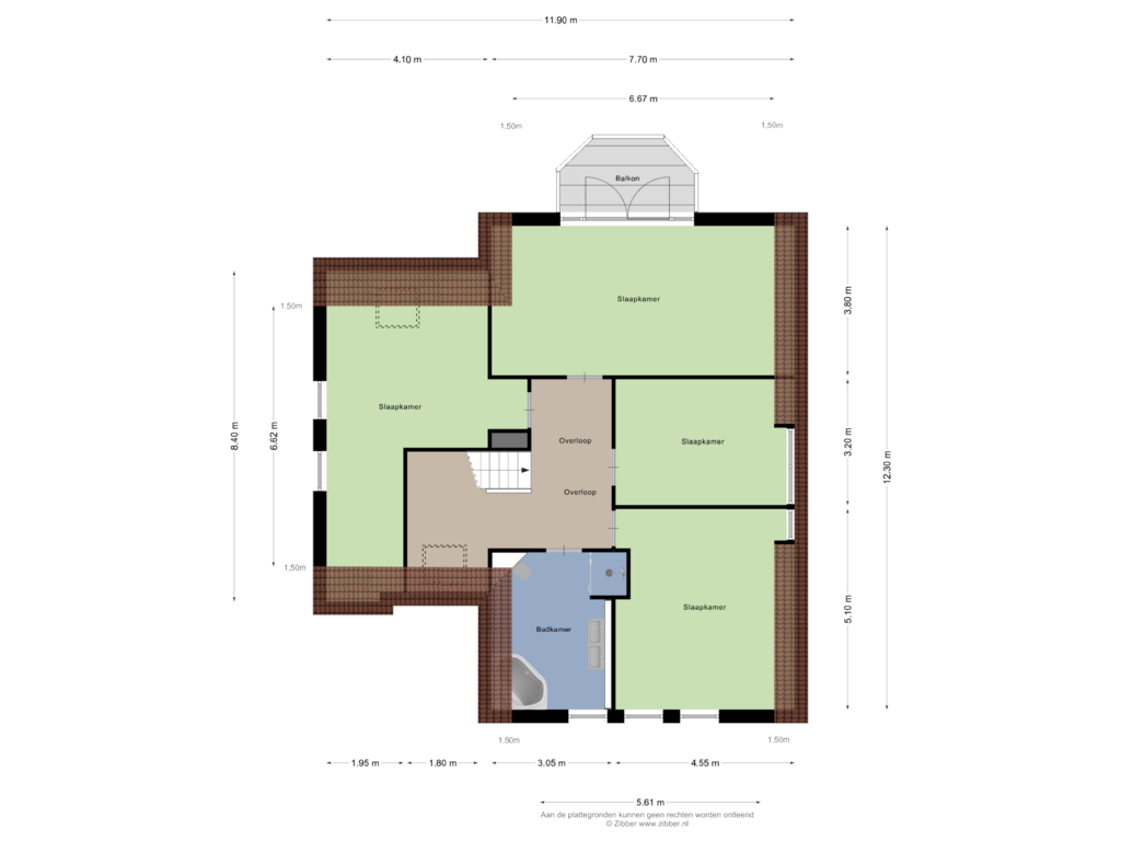 Bekijk plattegrond van Eerste verdieping van Opkamer 4