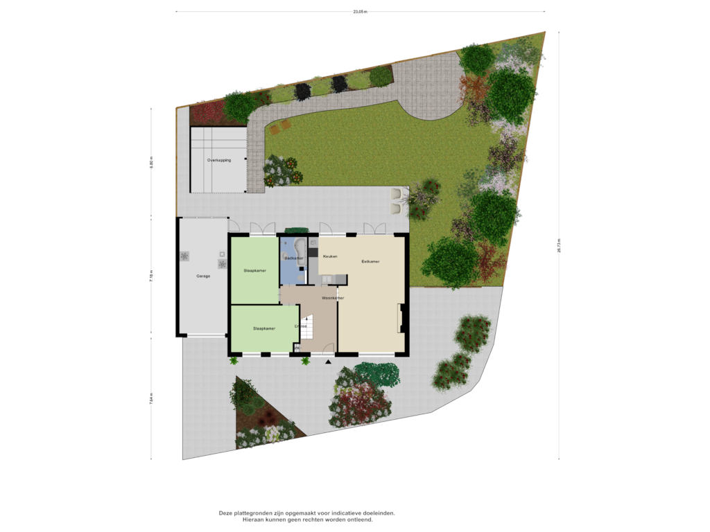 Bekijk plattegrond van Begane Grond Tuin van Hazelaarstraat 22