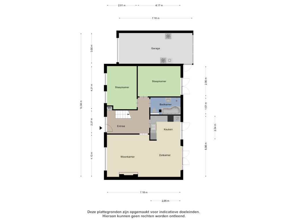 Bekijk plattegrond van Begane Grond van Hazelaarstraat 22