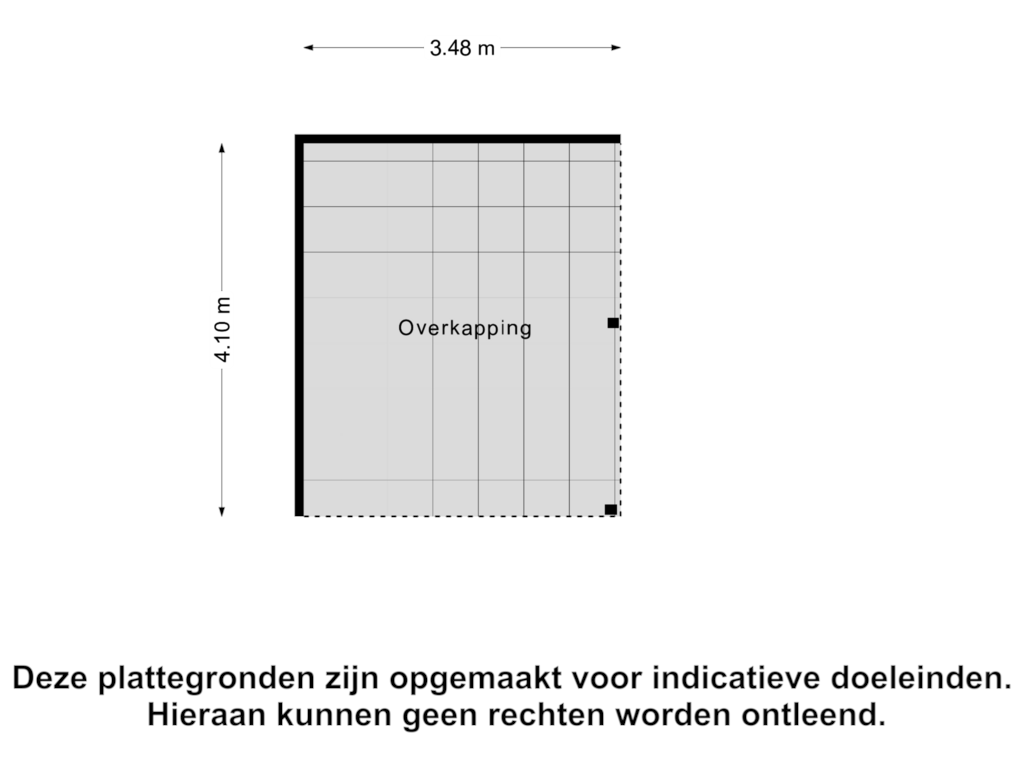 Bekijk plattegrond van Overkapping van Hazelaarstraat 22