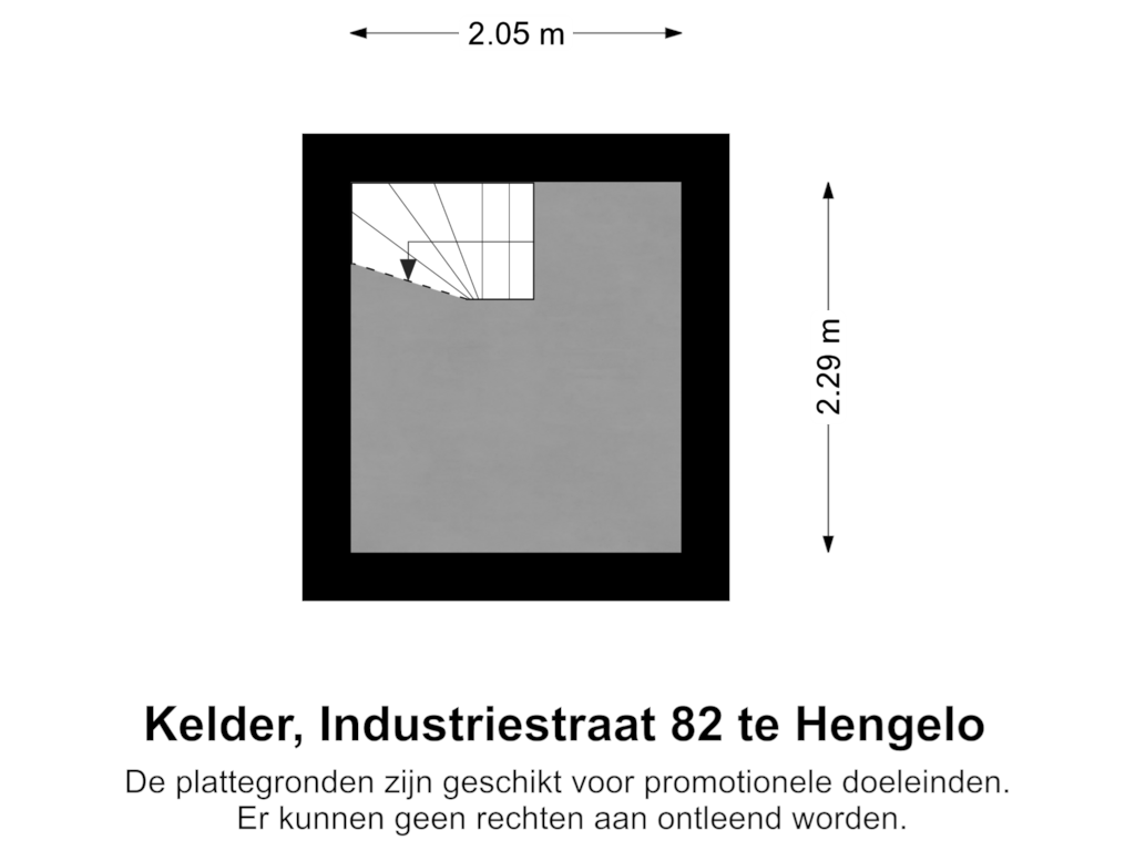 Bekijk plattegrond van Kelder van Industriestraat 82