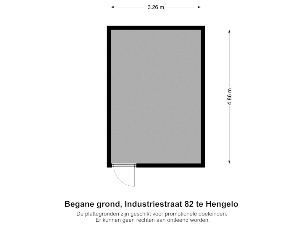 Bekijk plattegrond van Berging van Industriestraat 82