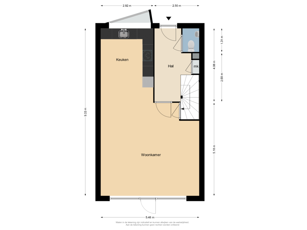 Bekijk plattegrond van Begane grond van Sint Maartenlaan 31