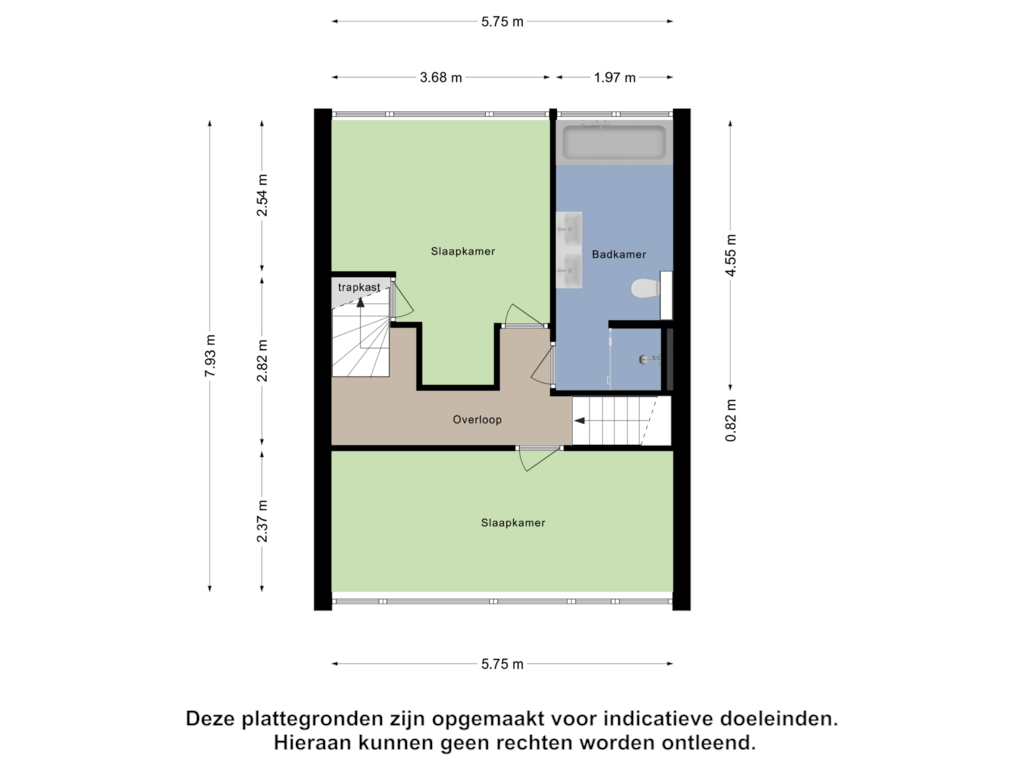 Bekijk plattegrond van Eerste Verdieping van Dovenetelweg 81