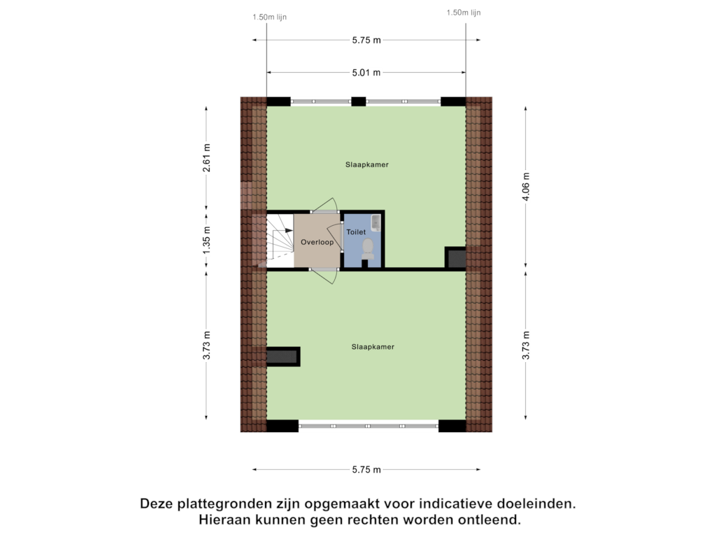 Bekijk plattegrond van Tweede Verdieping van Dovenetelweg 81