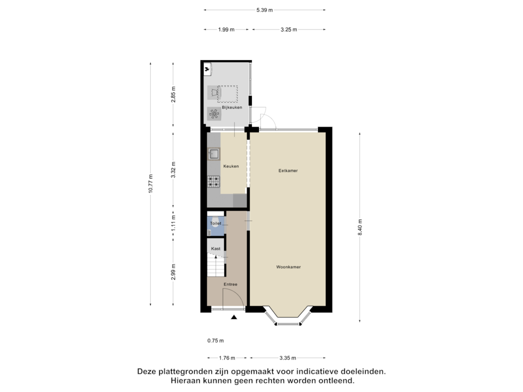 View floorplan of Begane Grond of Kalkoenstraat 9