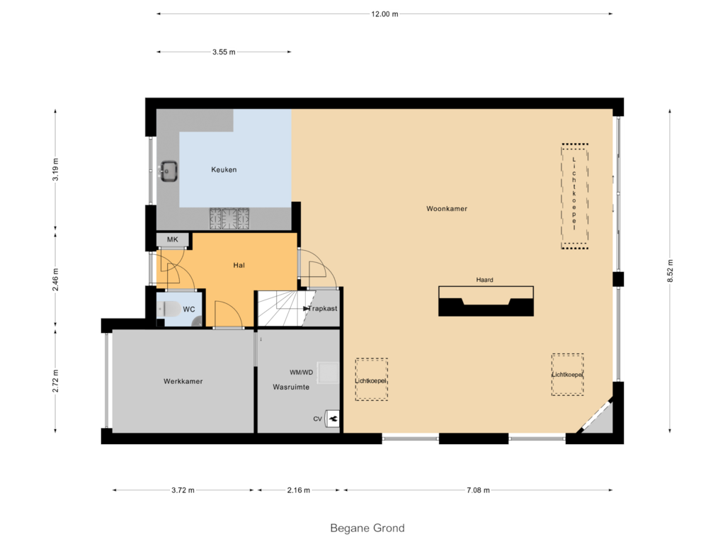 Bekijk plattegrond van Begane Grond van Riga 13