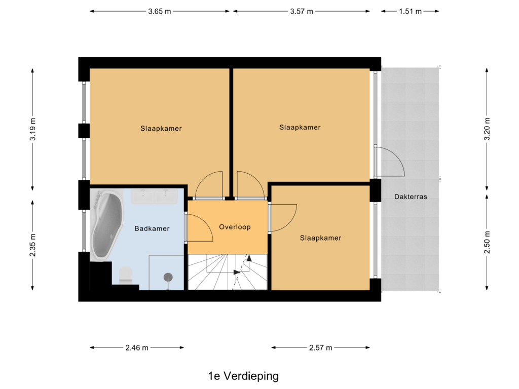 Bekijk plattegrond van 1e Verdieping van Riga 13