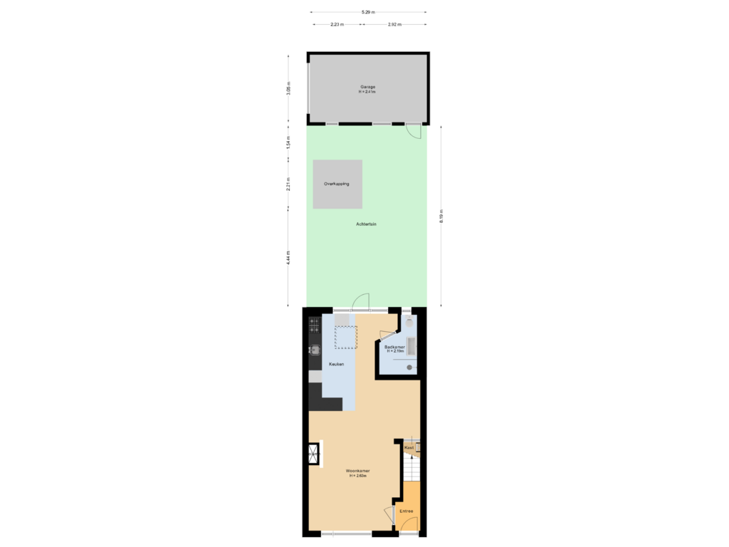 Bekijk plattegrond van Situatie van Margriethof 1