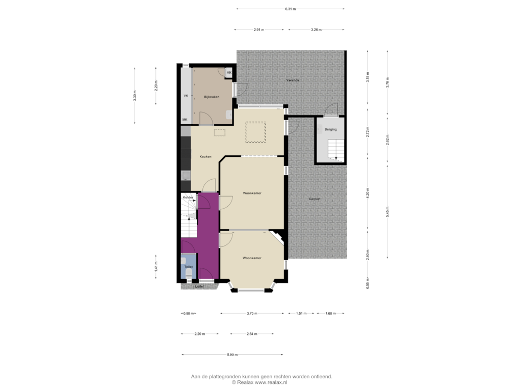 Bekijk plattegrond van Begane grond van Morgenzonweg 42