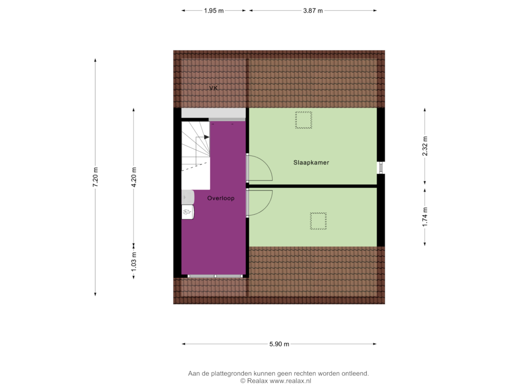 Bekijk plattegrond van Verdieping 2 van Morgenzonweg 42